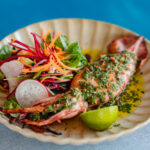 Calamar intreg la Josper